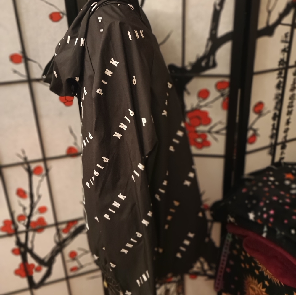 Black PINK Logo Windbreaker Jacket XS/S - Picture 2 of 4